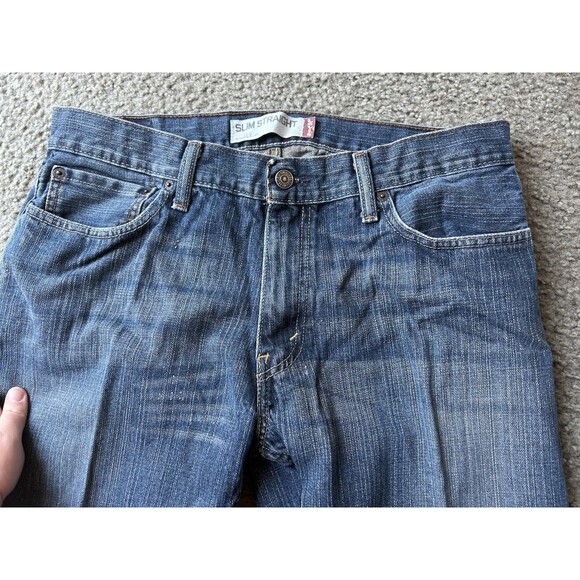 Levis 514 Straight Leg Jeans Men's 36x32 Light Wash Blue Denim - Picture 3 of 7